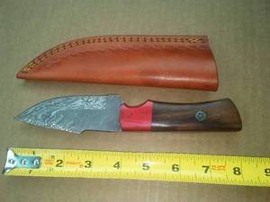 8 in. Knife and Leather Sheath