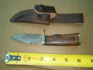 6 in. Knife and Leather Sheath