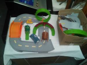 Kids race track motorway playset. used but nice.