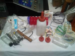 Pet Supplies, Vintage Calf Bottle and 3 nipples