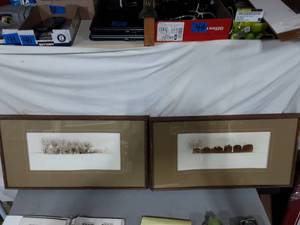 lot 11 image: Pair Of Framed Prints Signed J. Groth Tree Line & Round Bales