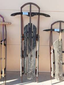 lot 22 image: Vintage Steel Runner Sled 55