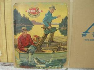 lot 46 image: Vintage Grain Belt End of a Tough Day - J.F.Kernan Litho