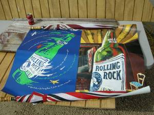 lot 52 image: 2 Rolling Rock Posters