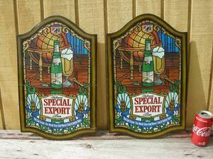 lot 73 image: 2 Special Export Embossed Foil Sign
