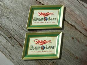 lot 79 image: 2 Vintage Miller Tip Trays