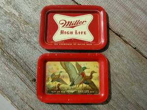 lot 81 image: 2 Vintage Miller Tip Trays