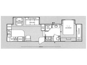 lot 2 image: 2000 Carriage Carri-Lite 732RK Fifth Wheel Camper