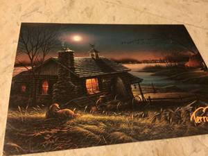 Terry Redlin Pure Contentment Cabin
