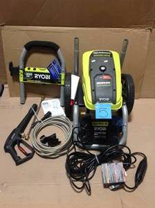 lot 5 image: RYOBI Reconditioned 2,300 psi 1.2 GPM High Performance Electric Pressure Washer &nbspin good condition 