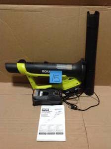 lot 15 image: Reconditioned ONE 90 MPH 200 CFM 18-Volt Lithium-Ion Cordless Leaf Blower - 2.0 Ah Battery and Charger Included &nbspin good condition 