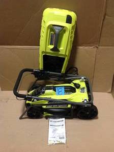 lot 18 image: 13 in. 11 Amp Corded Electric Walk Behind Push Mower &nbspin good condition 