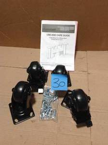 lot 30 image: Heavy Duty 4 in. Caster Kit &nbspin good condition 