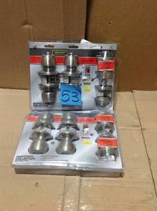 lot 53 image: Defiant Hartford Satin Nickel Single Cylinder Keyed Entry Project Packeyed Entry Project Pack &nbspin good condition 