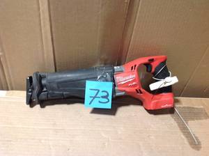 lot 73 image: Milwaukee M18 FUEL ONE-KEY 18-Volt Lithium-Ion Brushless Cordless SAWZALL Reciprocating Saw (Tool-Only) &nbspin good condition 