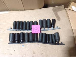 Husky 12 in. Drive SAE Deep Impact Socket Set (13-Piece)&nbsp&nbspin good condition&nbsp