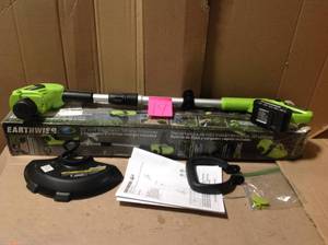 Earthwise 10 in. 20-Volt Lithium-Ion Cordless String Trimmer With battery missing charger SEE PICS