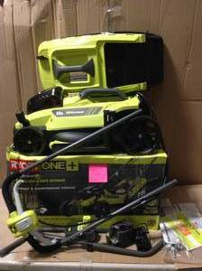 RYOBI 13 in. ONE 18-Volt Lithium-Ion Cordless Battery Walk Behind Push Lawn Mower - 4.0 Ah BatteryCharger Included&nbsp&nbspin good condition&nbsp