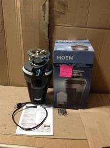 MOEN Chef Series 1-HP Continuous Feed Garbage Disposal with Integrated Lighting and Sound Reduction&nbsp&nbspin good condition&nbsp