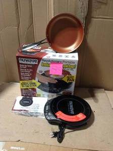NuWave 10 in. PIC Flex Precision Induction Cooktop in Black with 1 Element with 9 in. Fry Pan&nbsp&nbspin good condition&nbsp