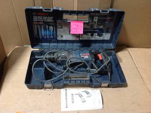Bulldog Xtreme 8 Amp 1 in. Corded Variable Speed SDS-Plus ConcreteMasonry Rotary Hammer Drill with Carrying Case&nbsp&nbspin good condition&nbsp