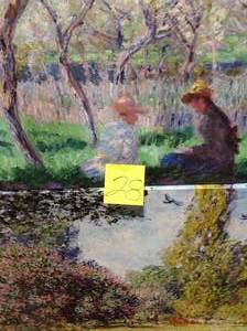 lot 28 image: Landscape The Parc Monceau by Claude Monet Canvas Wall Art &nbspin good condition 