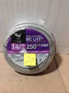 lot 29 image: AFC Cable Systems 142 x 250 ft. Solid MC Lite Cable &nbspin good condition 