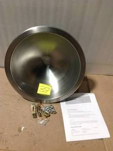 lot 37 image: HOUZER OPUS SERIES  UNDERMOUNT  13.6 IN SINGLE BOWL LAVATORY SINK &nbspin good condition 