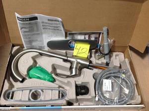 lot 42 image: Kleo Single-Handle Pull-Down Sprayer Kitchen Faucet with Reflex and Power Clean in Spot Resist Stainless