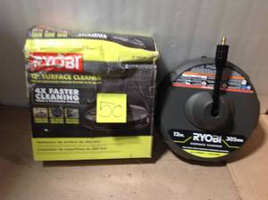 lot 50 image: RYOBI 12 in. 2000 PSI 1.4 GPM Quick Connect Surface Cleaner for Electric Pressure Washers