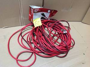 lot 69 image: Husky 100 ft. 143 IndoorOutdoor Extension Cord, Red and Black &nbspin good condition 