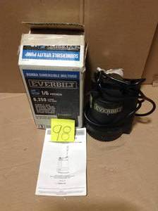 lot 98 image: Everbilt 16 HP Plastic Submersible Utility Pump