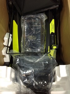 lot 110 image: RYOBI 20 in. 40-Volt Brushless Lithium-Ion Cordless Smart TREK Self-Propelled Walk Behind Mower w6.0 Ah Battery and Charger not used