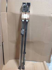 lot 10 image: 84-150 Stainless Steel Flare Rod Set Indoor  Outdoor Brushed Nickel - Versailles in good condition 