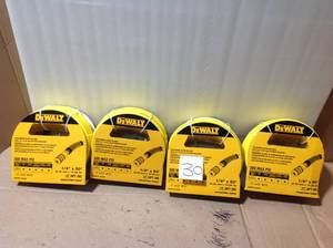 lot 30 image: DEWALT 50 ft. x 14 in. Air Hose in good condition 