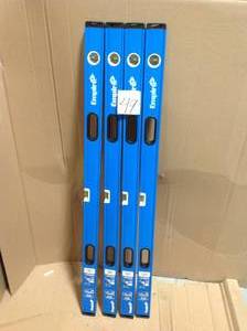 lot 49 image: LOT OF 4 Empire 48 in. Magnetic Compact Box Level in good condition 
