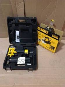 lot 93 image: DEWALT 18-Gauge Pneumatic Corded Brad Nailer in good condition 