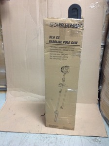 lot 103 image: Blue Max 10 in. 32.6cc 2-Cycle Gas Powered Pole Saw IN GOOD CONDITIONS
