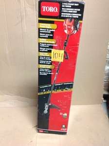 lot 104 image: Toro 2-Cycle 25.4cc Attachment Capable Straight Shaft Gas String Trimmer in good conditions