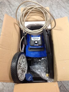 lot 114 image: Powerstroke 2000 PSI Electric Pressure Washer in working conditions