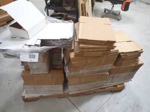 pallet of boxes, all new ready to use, save BIG over uline list price