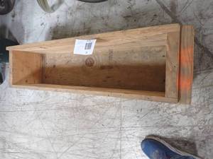 wooden box, great for flowers or garage use