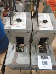 3m L Clip machine. dispenses tape to close up boxes on the line. All adjustable to fit your size of box. very adaptable
