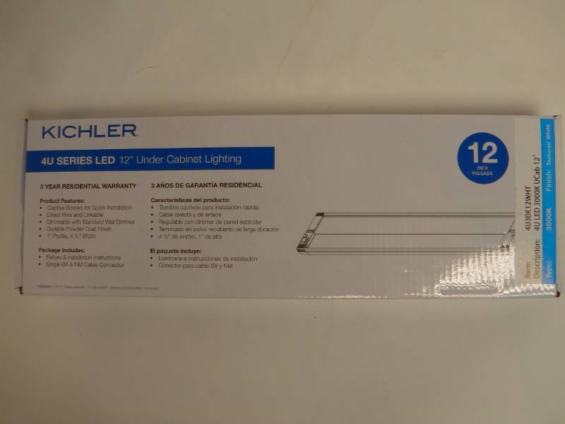 Kichler 4U 12-in Hardwired Light Bar-Not used