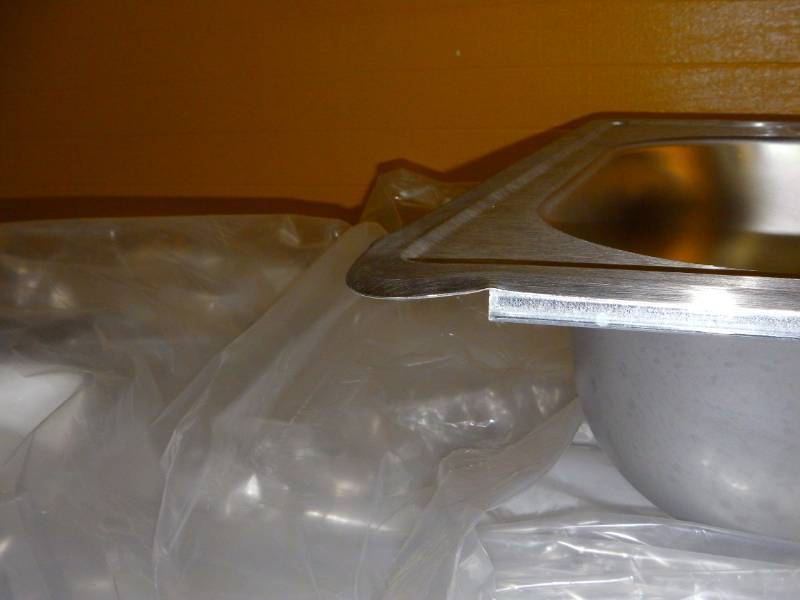 Kingsford 25-in x 22-in Satin Single Bowl Drop-In 4-Hole Residential Kitchen Sink-Small Dents See Pics-Open Box