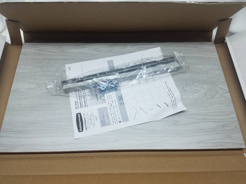Rubbermaid FastTrack 22-in Driftwood Grey Wood Shelf-Open Box