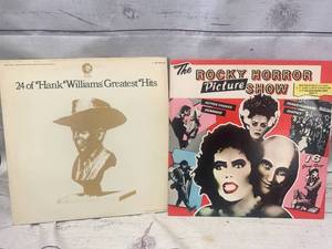 lot 56 image: Hank Williams Greatest Hits & Rocky Horror Picture Show Albums