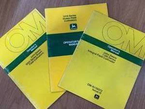 lot 95 image: Lot of 3 Vintage John Deere Manuals (These sell for $15 to $40 online )