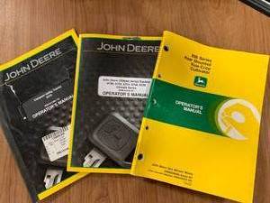 lot 101 image: Lot of 3 Vintage John Deere Manuals (These sell for $15 to $40 online )
