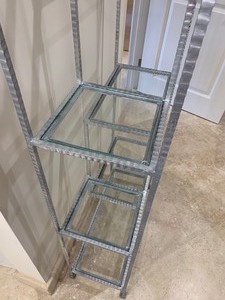 lot 33 image: Beautiful Silver and Glass Etagere